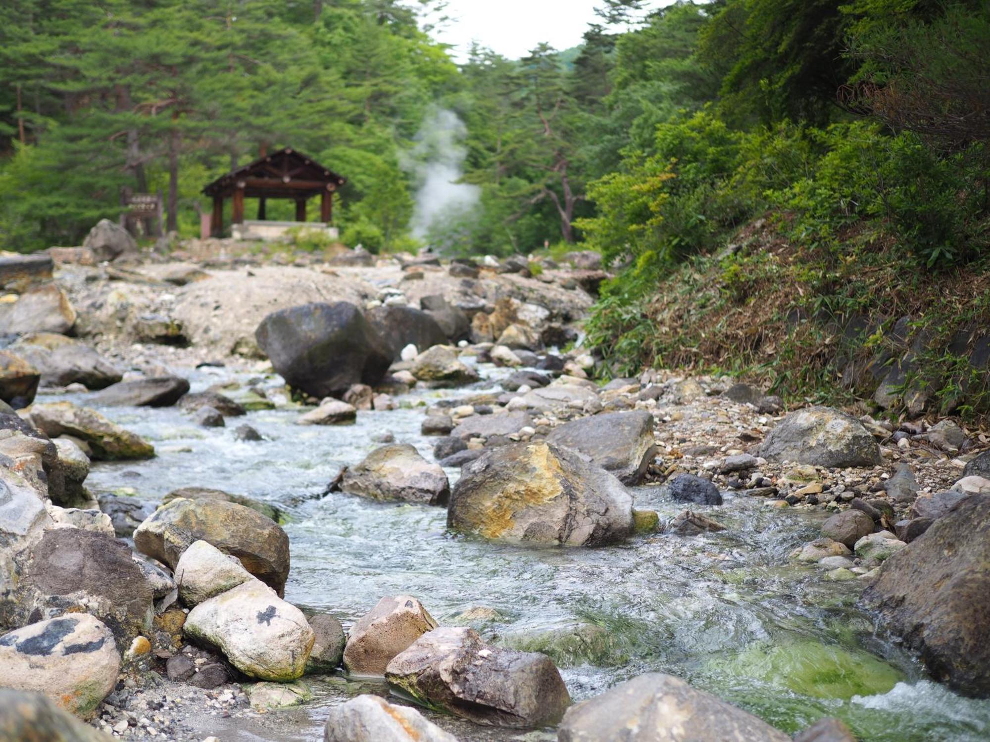 Buna Kusatsu Onsen Inn Bagian luar foto
